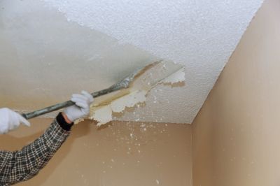 Popcorn Ceiling Before Removal